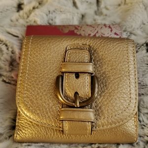 Coach wallet- Gold tone